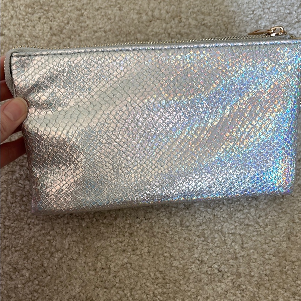 Silver Wristlet Clutch - Picture 2 of 6
